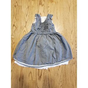 The Children's Place 4T Dress Black White Gingham Check Plaid Cottage EUC